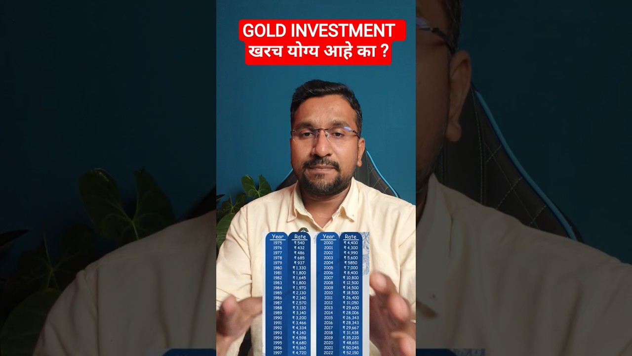 Is GOLD INVESTMENT Really Worth It ? | Marathi | Pankaj Mule
