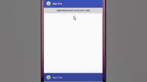 android send same broadcast in two acivity