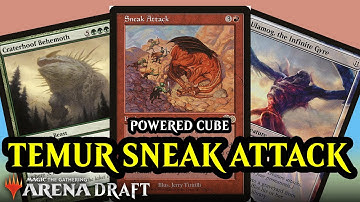 Temur Sneak Attack - MTG Arena Powered Cube Magic the Gathering Draft