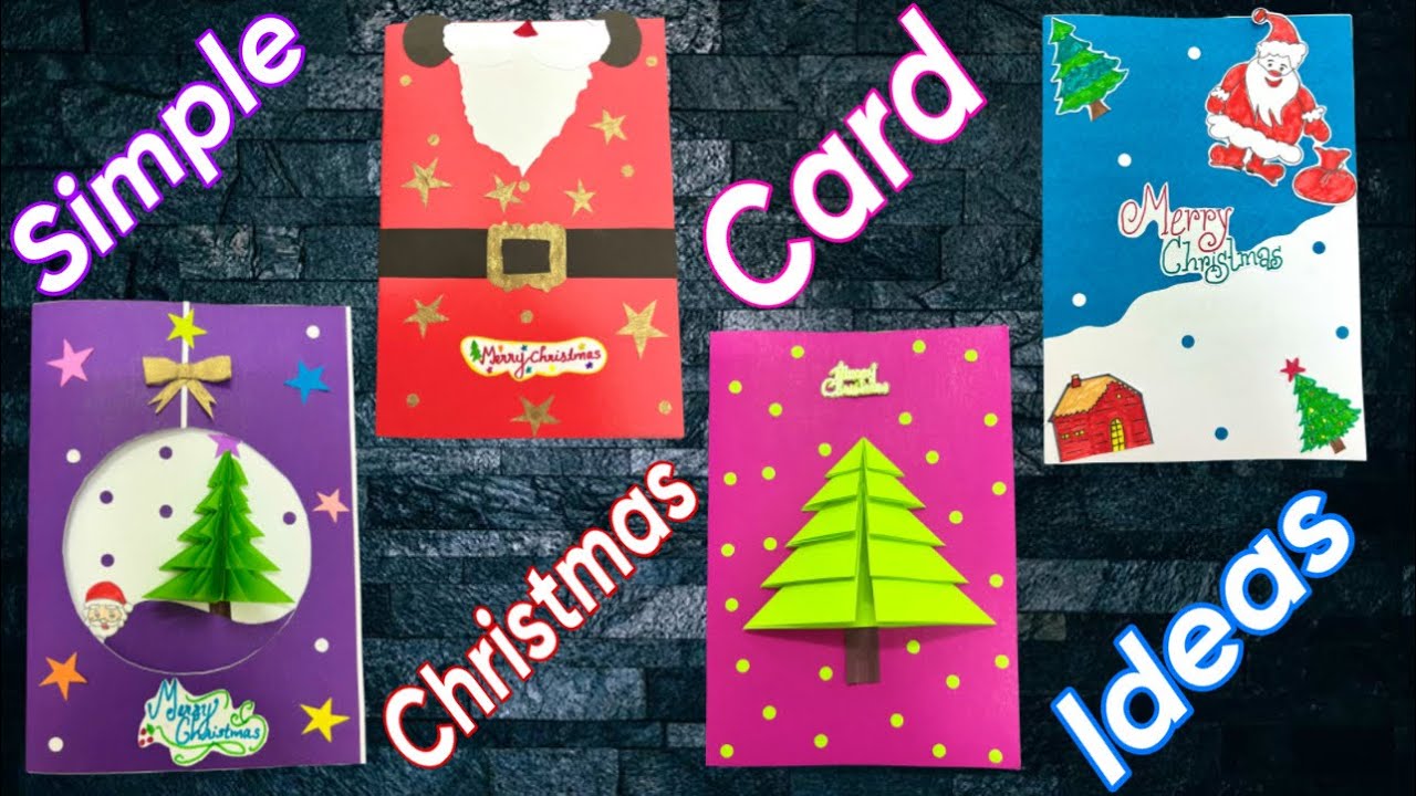 DIY Easy and Beautiful HandMade Christmas Greeting Card IdeasSimple
