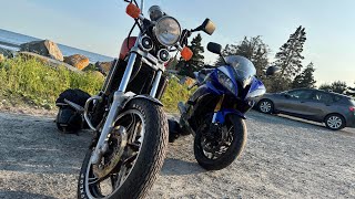 Sunday Ride with Yamaha Piss Missile and a Unc Cruiser/old Honda