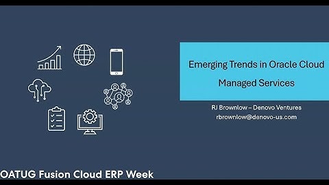 Denovo EPM Week: Emerging Trends in Oracle Cloud Managed Services