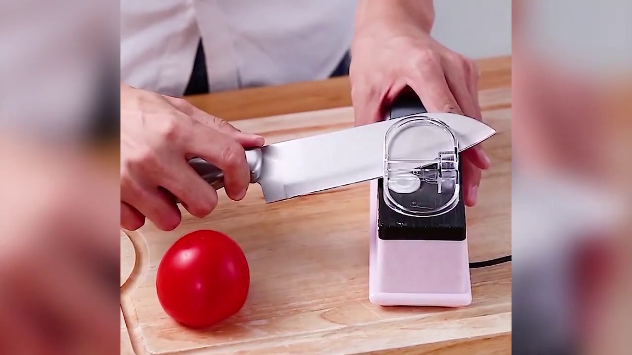 Multifunctional Electric Knife Sharpener, with Replaceable Grinding Discs,  for Dull Knives 