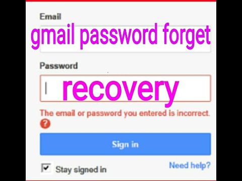 forgot gmail