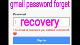 How to reset forgot  gmail password 2016,