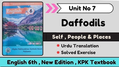 Class 6 Daffodils Translation | Class 6 Daffodils Exercise