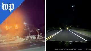 Videos capture large meteor streaking across Mid-Atlantic