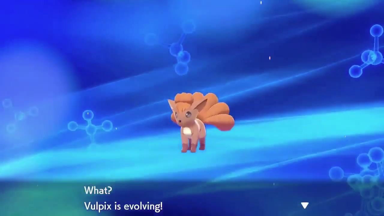 Pokemon Sword And Shield Vulpix Evolves Into Ninetales