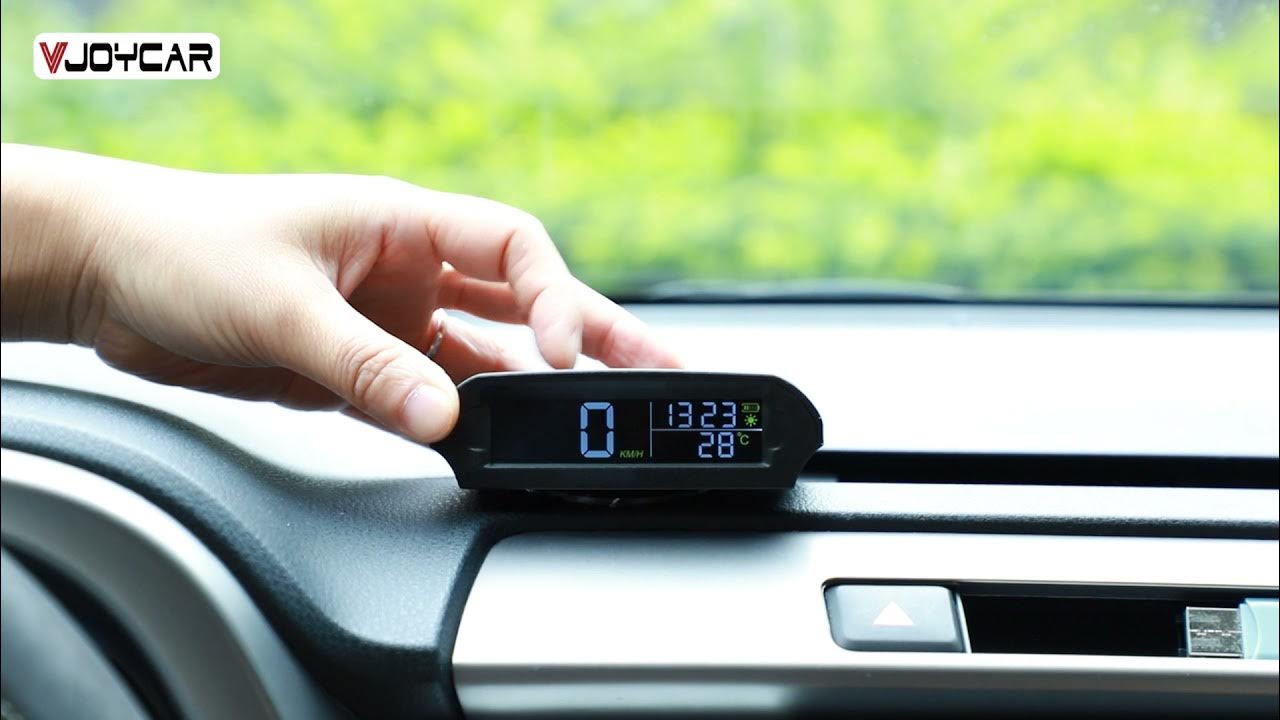 Car Wireless Solar Car HUD Head Up Display Digital GPS Speedometer