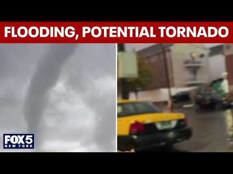 Flooding in NJ, potential tornado on Long Island