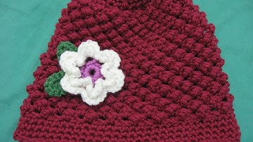 Raspberry Stitch Crochet Beanie - Crochet Beanie ALL SIZES - Right Handed Crochet Tutorial