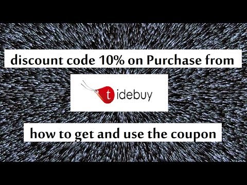 Tidebuy discount coupon 10% off and how to use the coupon