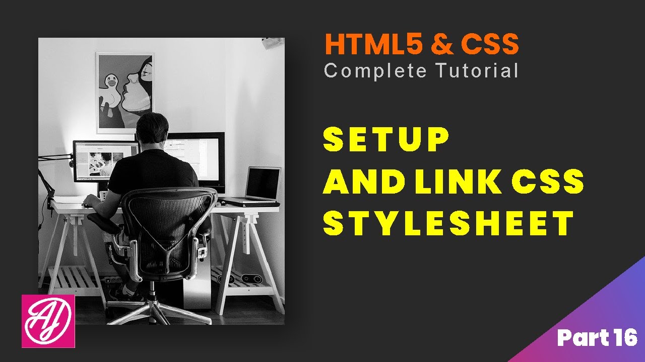 Setup and Link CSS stylesheet | HTML and CSS Complete tutorial Part 16 ...