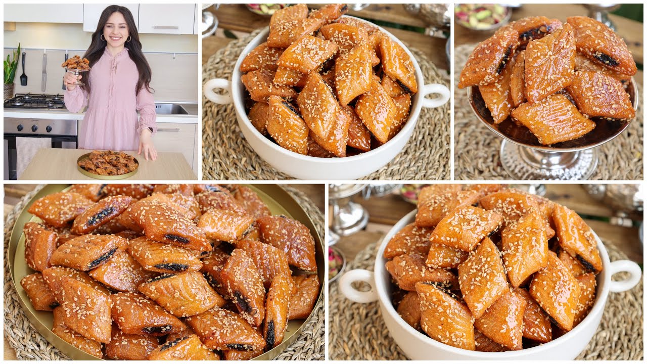 حلو العيد🌙مقروض تونسي دياري باللوز بنة وهشاشة يذوب في الفم بكل تفاصيله وأسرارنجاحه😋Makroudh Tunisien