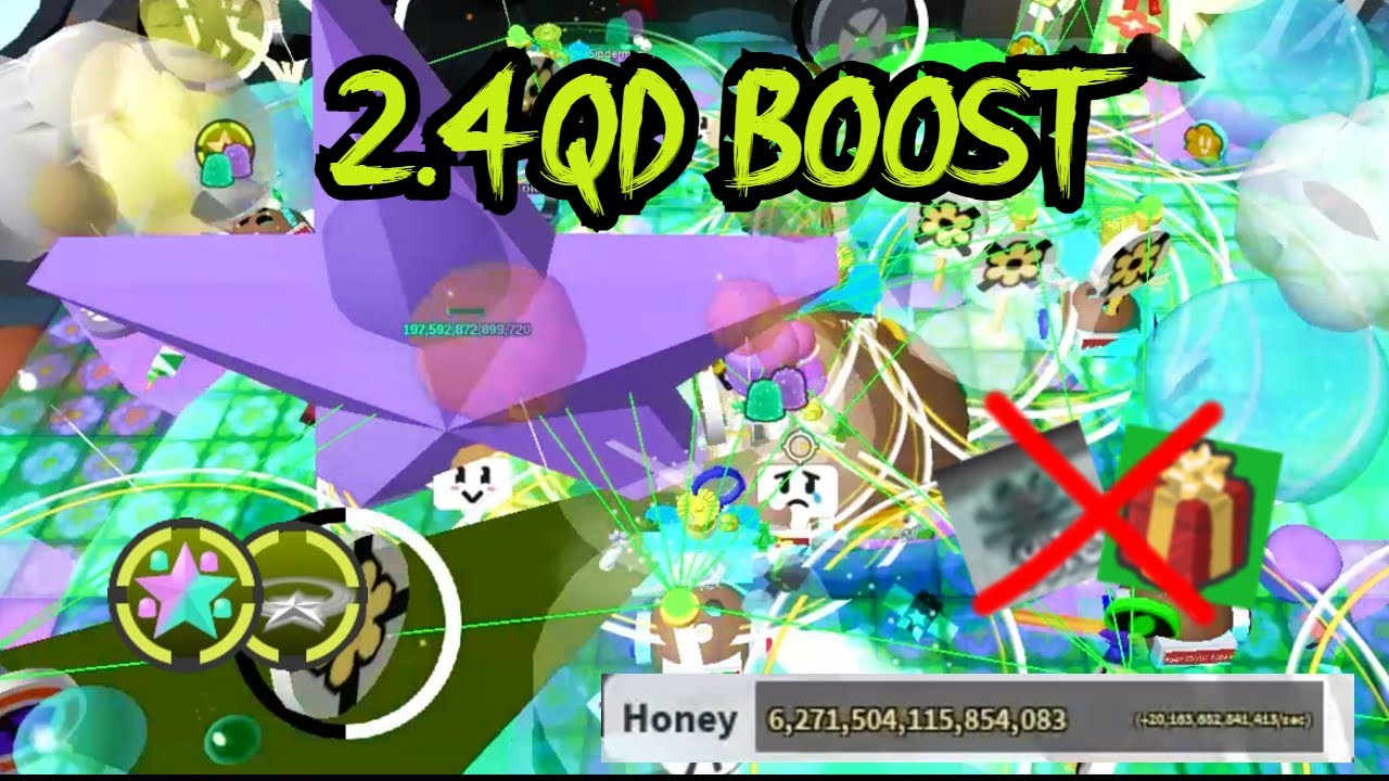 2.4QD White Hive Boost NO Honeyday or Winds! | Bee Swarm Simulator