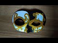 Golden party 3D MASK easy PAPER tutorial!