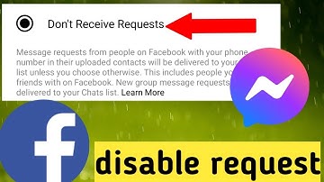 How To Stop Receiving Message Request On Facebook Messenger - 2020