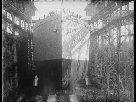 Construction of RMS Olympic (1910) - extract - YouTube