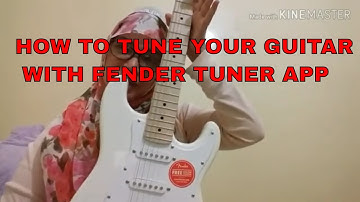 HOW TO TUNE YOUR GUITAR WITH FENDER TUNER APP|Doc Avonasac