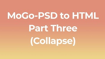 MoGo- PSD to HTML Part-3 ( Bootstrap Collapse ) Sadik Bin Jalil