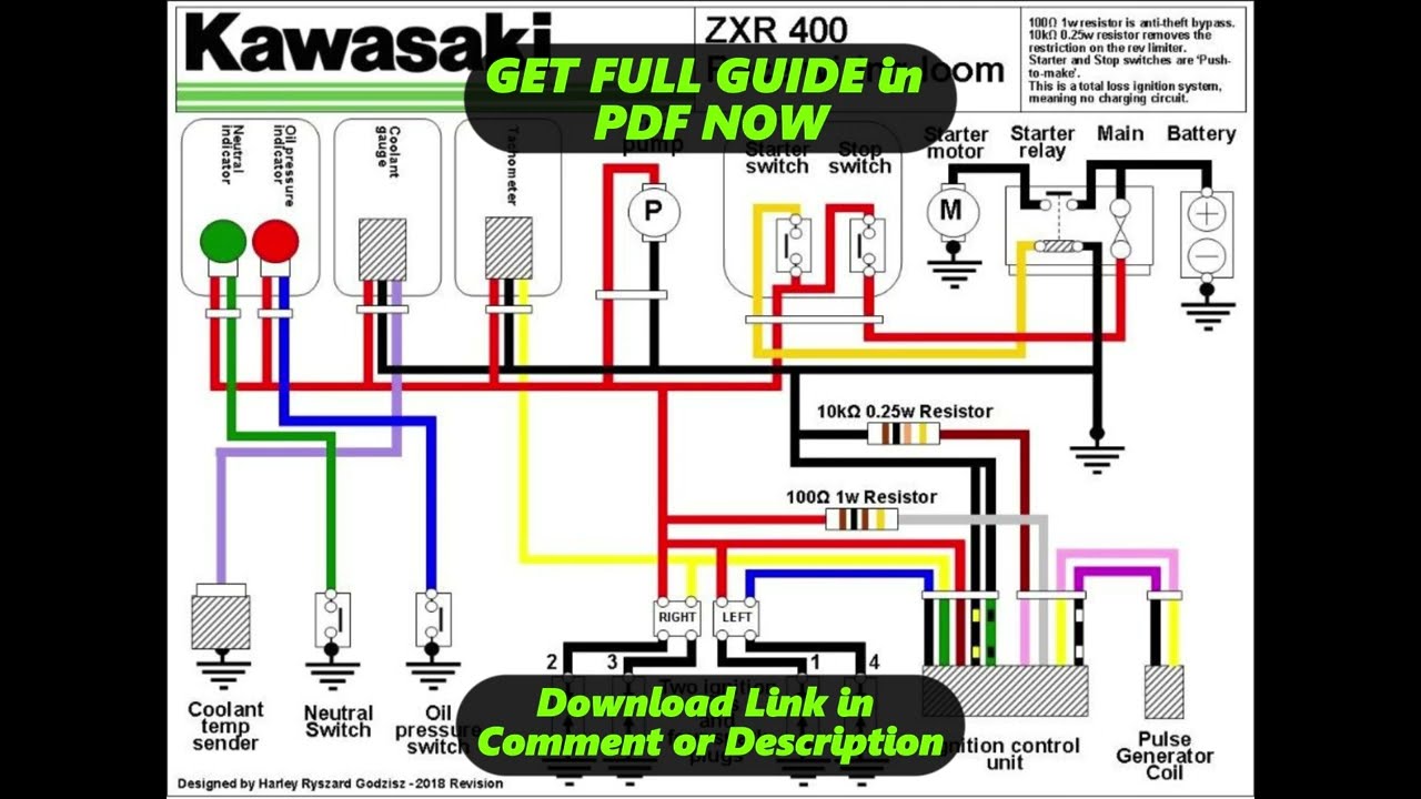 diagram、ブルゾン DIAGRAM] Kawasaki Zxr 400 Wiring Diagram - YouTube