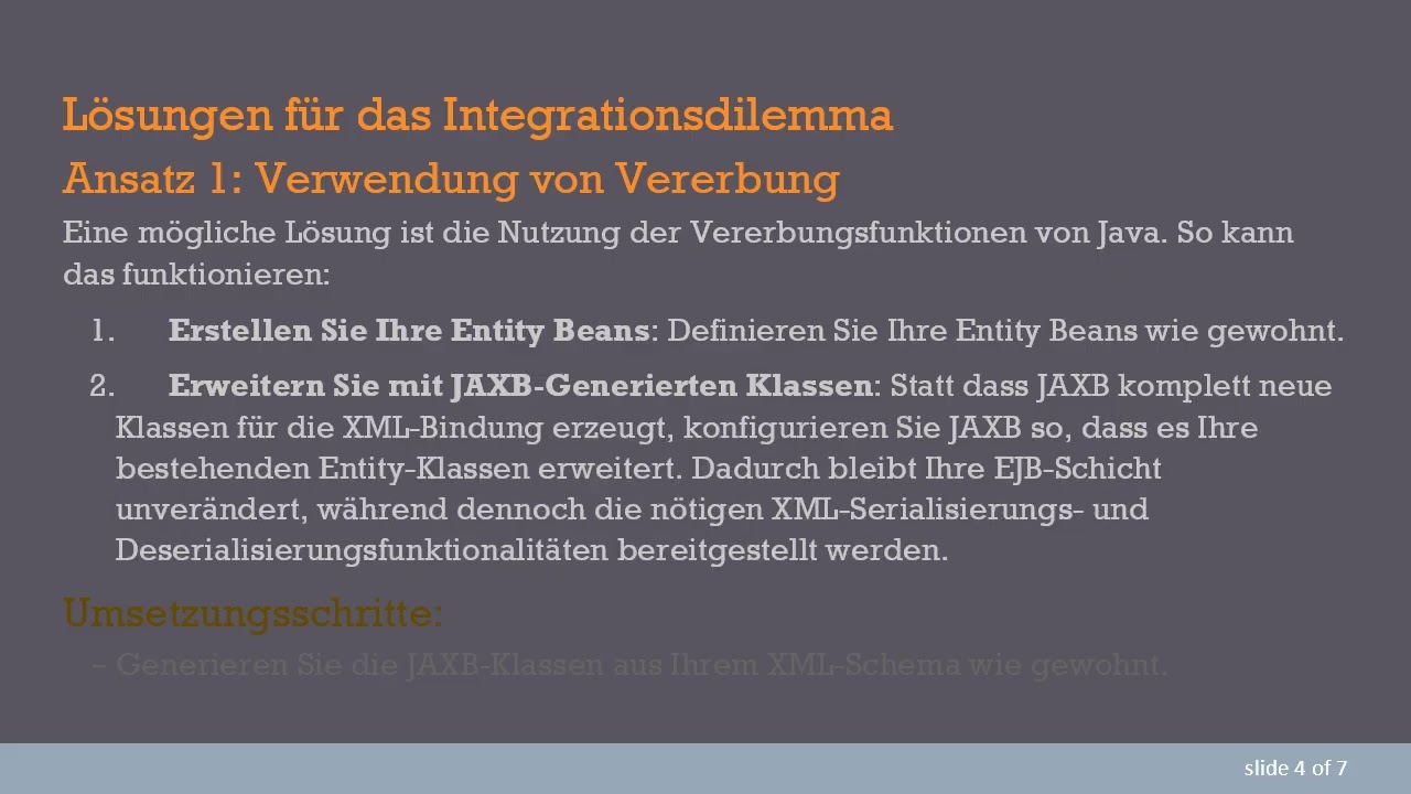 Wie man EJB mit XML unter Verwendung von JAXB verbindet