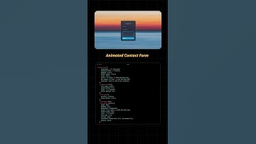🔥 Animated Contact Form UI | Modern Website Design
