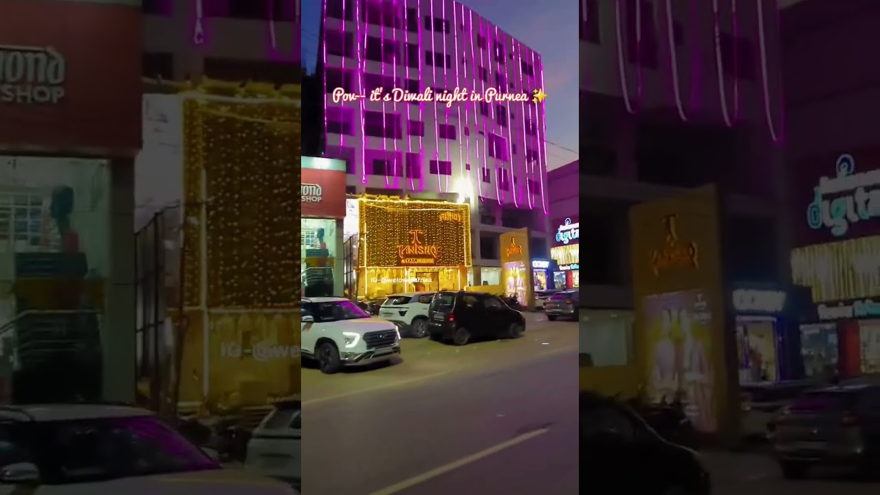 The Diwali Lighting In Purnea ❤️||PURNEA VLOG||Vlog Video 📷