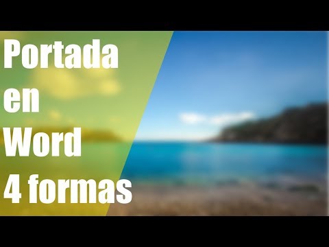 Video: 4 formas de hacer una portada