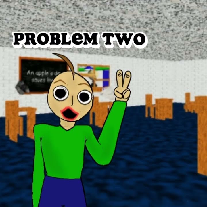 Problem one ☝️ you’re completely bald #funny #short #animation #baldi #meme