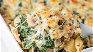 Simple & Tasty White Sauce Baked Pasta Recipe | Home Chef Delicacies |Pasta with corn and spinach