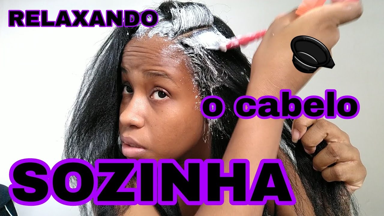 RELAXANDO O CABELO SOZINHA | GUANIDINA GOLD BLACK AMEND | RETOQUE DE RAIZ