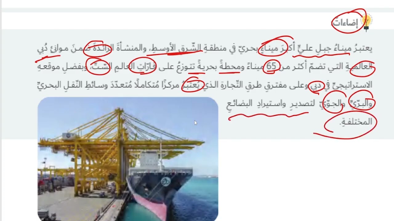 حل أسئلة و شرح الخصائص البشرية لدولة الامارات العربية المتحدة كتاب الدراسات الاجتماعية الصف السابع