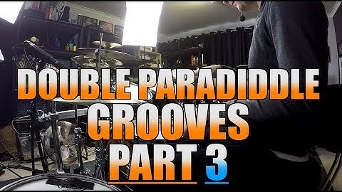 Drum Lessons - Double Paradiddle Grooves - Part 3