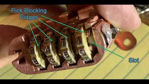 MasterLock 175 - How it works and how to bypass with a thin pick.