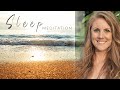 Sleep Meditation with Ocean Waves | Guided Breathing and Full-body Relaxation