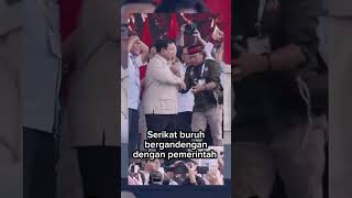Serikat buruh bergandengan dengan pemerintah