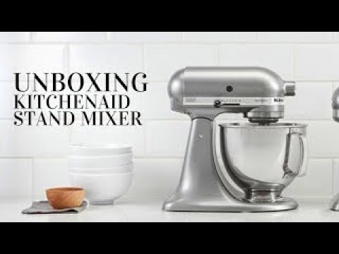 Unboxing  KitchenAid Hobnail Ceramic Stand Mixer Bowl + My