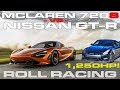 1,250 HP Nissan GT-R vs McLaren 720S Roll Racing - How much power does it take to beat the 720s?