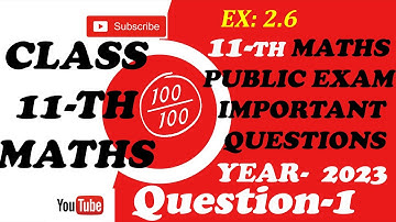 Exercise 2.6 Class 11 | #no1maths  |  Maths Easy class  | important questions-1 | volume-1