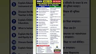 BESC 134 Exam Important Questions📃📌✅️ #ignou #ignou2026 #exam ‎⁨@Ignouguidebychanchal⁩ 