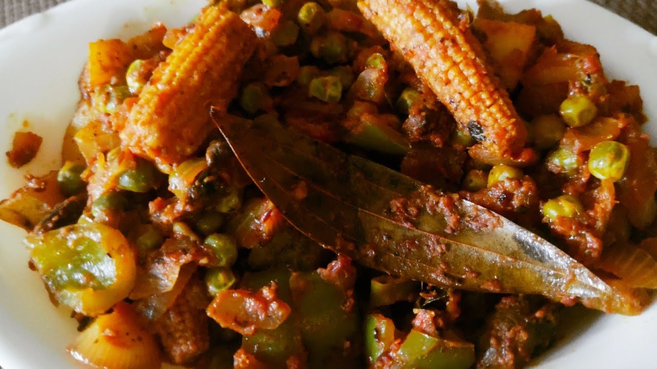 Mix Veg Recipe Easy Dry Mix Vegetable YouTube