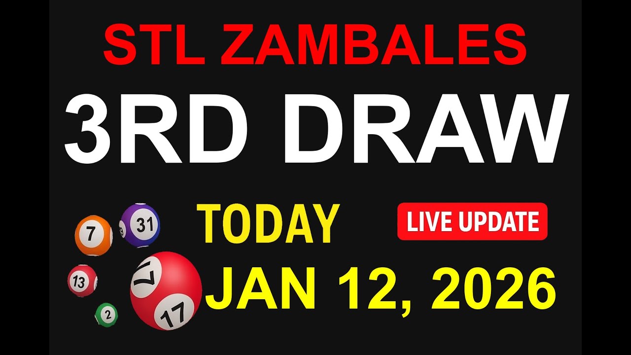 STL ZAMBALES 3RD DRAW - JAN 12, 2026 Results (LIVE UPDATE)