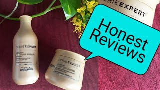 L'Oreal Professionnel Serie Expert Absolut Repair Gold Quinoa + Protein hair masque || Review + Demo