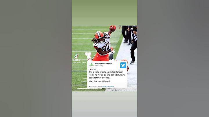 Chiefs should trade for Kareem Hunt
