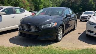 2014 Ford Fusion SE Tuxedo Black Metallic 1.5 Ecoboost CarZone Sales Paw Paw We Finance 269-657-5700