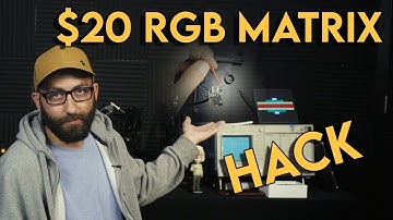 Modifying a $20 16x16 RBG Matrix with an ESP32-C3 #micropython #ledmatrix #rgbled #neopixel