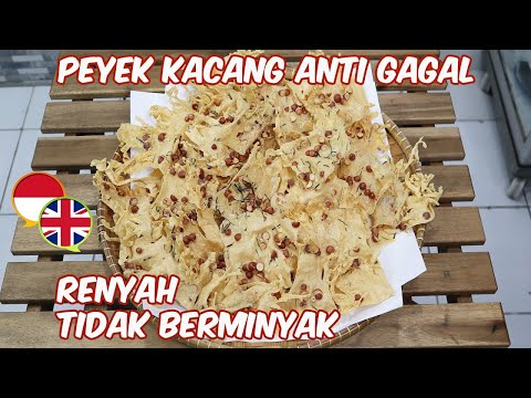 Resep peyek kacang renyah gurih. 