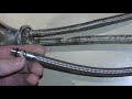 How to extend a flex hose pipe for kitchen tap.