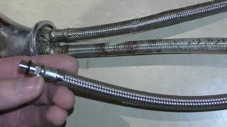 How to extend a flex hose pipe for kitchen tap.